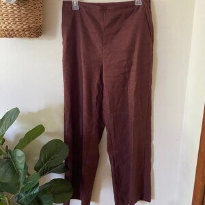 Women's Ann Taylor "Curvy Fit" Burgundy Slacks
